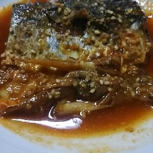 サバのごま照り焼き